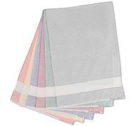 Casatessile Set de 6 paños de Cocina Greta con Volante Aida - Colori