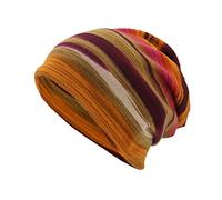 Casaul - Gorra estampada para exteriores, resistente al viento, unisex, a rayas, gorra de vigilancia, naranja, Talla única