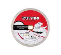 Casaverde Disco de corte de diamante de 180 mm con capa de borde continuo, disco de corte de diamante para piedra de trabajo, mármol y baldosas, disco de corte en húmedo con orificio de 25,4 mm