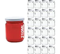 casavetro Claro Tornillo Superior Botellas de Vidrio vacías 210 ml - Tapas giratorias Recargables Reutilizables - Tapa de Metal Ajustada al Aire para Kombucha Home Brewing Gin Aceite (24 x 210 ml)