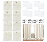 Casbomy Bolsa de peso para cortina al aire libre, 8 paquetes de bolsas de arena y pinzas de metal, cortavientos, cortinas de sacos de arena, pesos de cortina de ducha, bolsa de peso para jardín