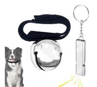 Cascabel Oso Con Silbato - Modo Silencioso Defensa Propia & Disuasión Animal | Campanilla Sonora Y Silbato De Emergencia Para Senderismo Trekking Acampada Mochilero | Equipo De Seguridad Supervivencia