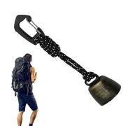 Cascabel para Osos - Cuerda De Paracaídas Siete Núcleos Hierro | Campana De Seguridad para Senderismo | Alerta Sonora para Camping Viajes Al Aire Libre Seguridad Silvestre Firme Calidad.