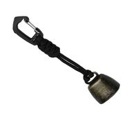 Cascabel para Osos - Cuerda De Paracaídas Siete Núcleos Hierro | Campana De Seguridad para Senderismo | Alerta Sonora para Camping Viajes Al Aire Libre Seguridad Silvestre Firme Calidad.