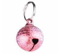 Cascabel pequeño para gatos rosa metalizado, 16 mm.