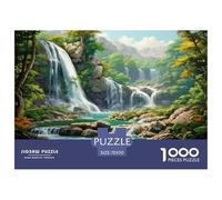 Cascada 1000 Piezas De Rompecabezas para Adultos, Puzzle Paisaje Pastoral Adultos, Juego Didáctico Decoración para El Hogar 70x50cm/1000pcs