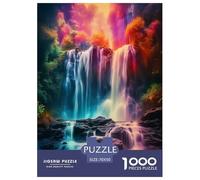 Cascada Bosque Puzzle Imposible,desafío para Adultos Entretenimiento Creativo 1000 Piezas Obra De Arte De Juego De para Adultos Y Niños 70x50cm/1000pcs