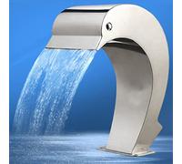 Cascada con rebosadero para Fuente de Piscina sin Acero - Elemento acuático para jardín o terraza al Aire Libre, 60 cm x 30 cm, Apto para Piscinas y terrazas.