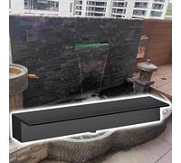 Cascada con vertedero Personalizable de Acero Inoxidable de 22 Pulgadas para estanques - Fuente Duradera para Piscinas Interiores y Exteriores, fácil instalación para Crear Impresionantes EF