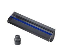 Cascada de 35,5 cm (14 Pulgadas) Personalizable, Color Gris, Ideal para estanques Exteriores, cascadas de jardín y Fuentes. Elemento acuático Villas, Piscinas y Patios Traseros