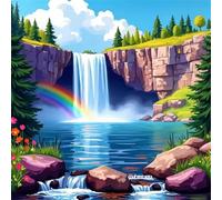 Cascada de pinos Puzzle 300 Piezas para Adultos, DIY Rompecabezas Adultos 300 Piezas, Entretenimiento Creativo, Puzzles Clásicos, Juego de Habilidad para Toda La Familia
