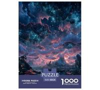 Cascada del Río Estelar Puzle Desafíos Divertidos Decoración del Hogar 1000 Piezas El Reino de la Caída Estelar Rompecabezas Imposible Entretenimiento Creativo para Adultos 38x26cm/1000pcs