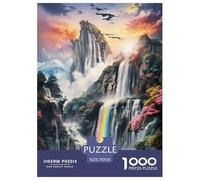 Cascada País de Las Maravillas Puzzles Imposible,desafío for Adults Juego EduGatoivo 1000 Piezas Obra De Arte De Juego De para Adultos Y Niños Mayores De 12 Años 70x50cm/1000pcs