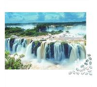 Cascada Paisaje Rompecabezas 1000 Piezas Adultos Papel Acertijos Inteligentes Ilustrados Regalo Familiar 38x26cm/1000pcs