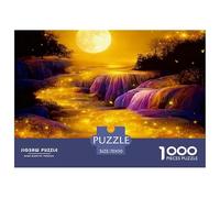 Cascada Streamlight Puzzle 1000 Piezas Montañas y ríos Aurora - Expertos Y Principiantes, Impresión Detallada, Póster, 70x50cm/1000pcs