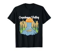 Cascada Vintage Atardecer En Cuyahoga National Park Ohio Camiseta