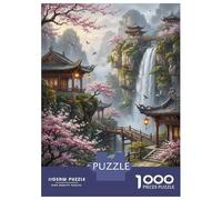 CascadaRompecabezas Premium De 1000 Piezas Cartón Antistrés Desfiladero de montaña Entretenimiento Familiar, Regalo Ideal para Días De Lluvia Y Unión Familiar 38x26cm/1000pcs