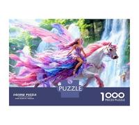 Cascadas de Las Hadas 1000 Piezas Set De Puzzle Cuento de Hadas Encantado Puzzle Cartón Premium - Antiestrés Y Decoración, Regalo para Mujeres, Hombres Y Niños, Entrena El Cerebro 52x38cm/1000pcs