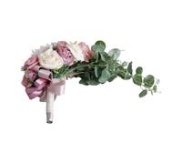 Cascading Bridal Bouquet - Rustic Cascading Artificial Wedding Flowers
