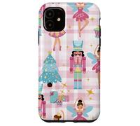Cascanueces Ballet Soldiers Cute Pink Christmas Holiday Carcasa para iPhone 11