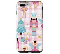 Cascanueces Ballet Soldiers Cute Pink Christmas Holiday Carcasa para iPhone 7 Plus/8 Plus