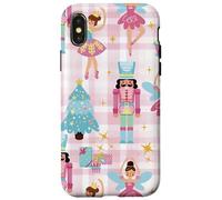 Cascanueces Ballet Soldiers Cute Pink Christmas Holiday Carcasa para iPhone X/XS