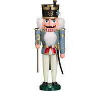 Cascanueces Bergmann Gris HxBxT = 38x13x13cm NUEVO Navidad Seiffen