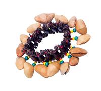 Cascanueces Campanas de mano Herramienta de enseñanza musical Instrumento Campanas decorativas para hogar Textura de madera Pulsera elástica para músicos Instrumentos de percusión africanos
