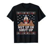 Cascanueces clásico Nut Up Or Shut Up Funny Ugly Christmas Camiseta