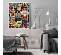 Cascanueces completo 11CT DIY Kit de punto de cruz para adultos decoración del hogar 35 x 45 cm