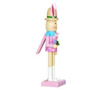 Cascanueces De Conejito De Pascua, Diseño De Conejo Festivo, 25 Cm, Cascanueces De Madera, Decoraciones De Figuras Navideñas, Colocación Versátil, Para Chimenea De Primavera, Escalera, Porche Al Air