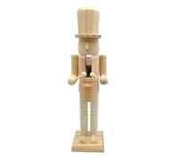 Cascanueces De Madera Sin Pintar - Cascanueces De Madera Para Pintar, Cascanueces De Madera Sin Terminar Para Navidad, Figura De Cascanueces, Cascanueces De Madera Virgen, Kit De Pintura De Decoración