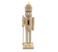 Cascanueces De Madera Sin Pintar - Cascanueces De Madera Para Pintar, Cascanueces De Madera Sin Terminar Para Navidad, Figura De Cascanueces, Cascanueces De Madera Virgen, Kit De Pintura De Decoración