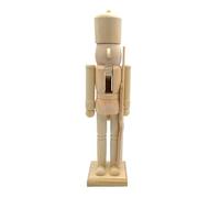 Cascanueces De Madera Sin Pintar - Cascanueces De Madera Para Pintar, Cascanueces De Madera Sin Terminar Para Navidad, Figura De Cascanueces, Cascanueces De Madera Virgen, Kit De Pintura De Decoración
