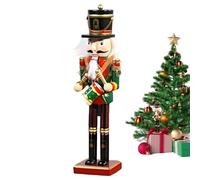 Cascanueces decorativos genéricos - Soldado cascanueces navideños, decoración tradicional para chimenea, mesa de comedor con soporte de ventana