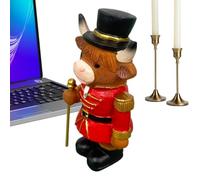 Cascanueces Decorativos navideños genéricos | Figuras coleccionables Lindas de Resina - navideños de Resina Soldado Yak,para Mesa, Oficina, estantería, Chimenea, Interior, Exterior,
