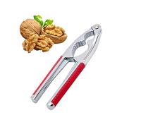 Cascanueces，Galleta metálica de nogal ，Cascanueces de Acero Inoxidable,Abridor de Nogal con Mango Antideslizante,Para Nuez,Castañas,Nueces de Brasil,Multifunción Herramientas de Cocina (Rot)