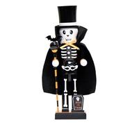 Cascanueces Halloween decoración de escritorio de madera | Figura cascanueces soldado Para inquilinos, colectores, casa, apartamento, oficina, dormitorio, estante, repisa, estudio,