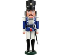 Nussknacker Husar Azul-Blanco 19x60x15 cm Nuevo Figura De Madera Navidad