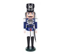 Cascanueces Husar Azul-Blanco 15x50x12 CM Nuevo Figura de Madera Navidad