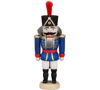 Cascanueces Husar Azul HxBxT = 15x6x4cm NUEVO Navidad Seiffen Cascanueces Nueces