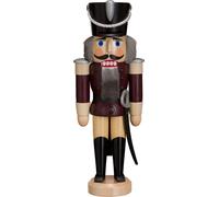 Cascanueces Husar Púrpura HxBxT = 28x10x8cm NUEVO Navidad Seiffen Nutcracker