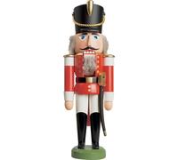Cascanueces Husar Rojo-Blanco BxHxT = 10x28x6,5 cm NUEVO Figura De Madera