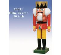 Cascanueces König 35CM Nuevo Figura de Madera Erzgebirge Nueces Grieta