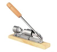 Cascanueces manual resistente con palanca ajustable para nueces pecanas, nueces, avellanas, marco de acero, herramienta de cocina para facilitar el agrietamiento de la cáscara sin