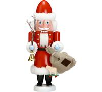 Cascanueces Papá Noel Colorido HxBxT = 38x17x12cm NUEVO Navidad Seiffen Nutcra