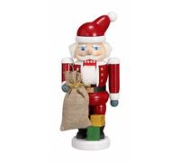 Cascanueces Papá noel rojo, 21 cm de alto, original de los Montes Metálicos (...
