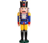 Cascanueces Rey Azul Grande HxBxT = 60x19x15cm NUEVO Navidad Seiffen Cascanueces