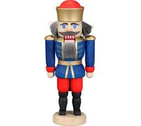 Cascanueces Rey Azul HxBxT = 12x6x4cm NUEVO Navidad Seiffen Cascanueces Nueces
