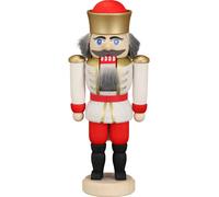 Cascanueces rey blanco, 12 cm. de alto, original de los Montes Metálicos (Erz...